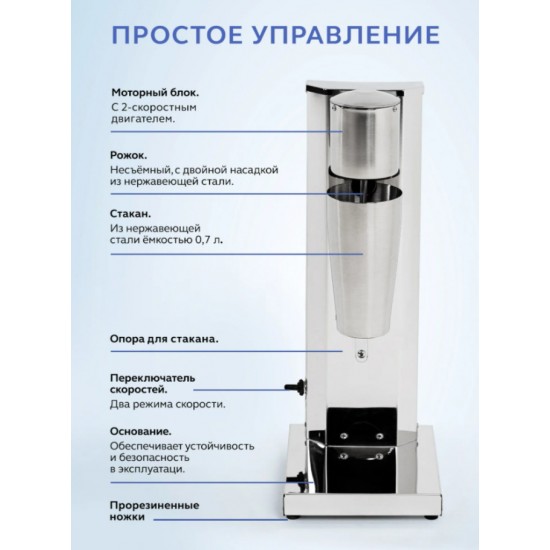 Миксер для коктейлей GASTRORAG HBL-015