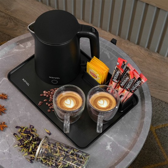 Поднос с менажницей для чая Meyvel A-002 (Black)