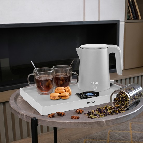 Чайно-кофейный поднос Meyvel A-004 (White)