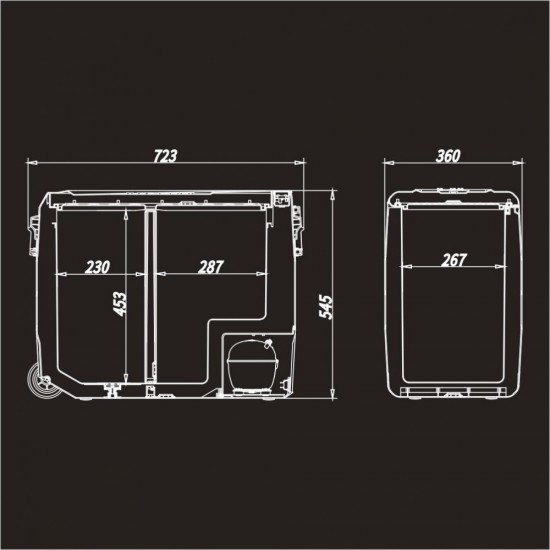 Компрессорный автохолодильник Meyvel AF-SD60 фотография
