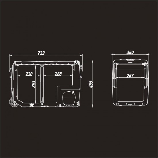 Компрессорный автохолодильник Meyvel AF-SD50 фотография
